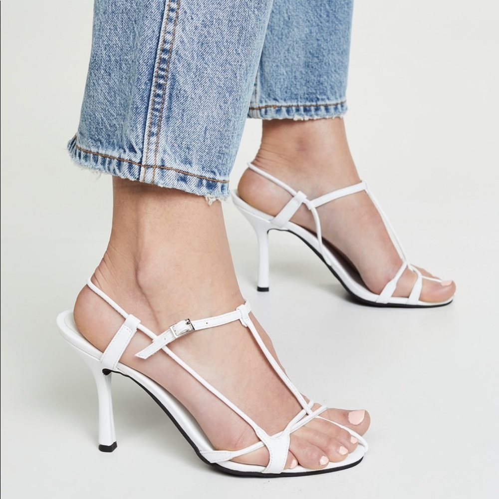 Jeffrey Campbell white heels